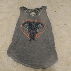 No Boundaries Bohemian see thru Tank Top